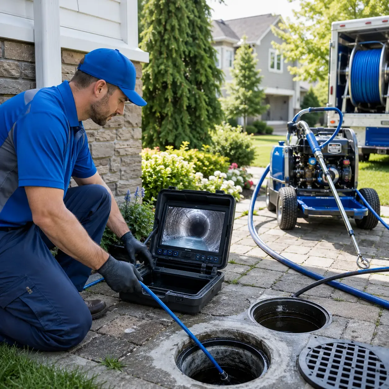 Outdoor drain cleaning professionals serving Lancaster, MA
