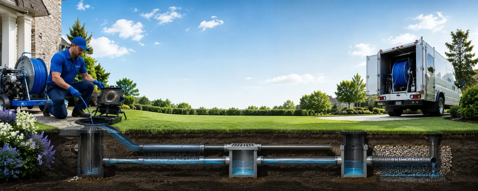 Outdoor drain cleaning information for Lancaster, MA